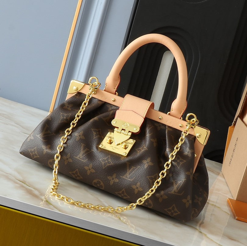 LV Monogram Clutch Bag invoice pouch 28 x 14 x 10cm